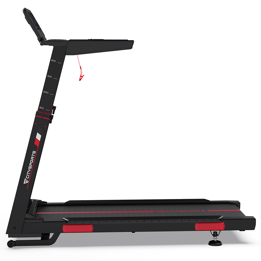 CITYSPORTS NB2-AI with Bosch Motor — Treadmill 3700W, 1–16,5 km/h, 15 levels elec | Foldable, Black