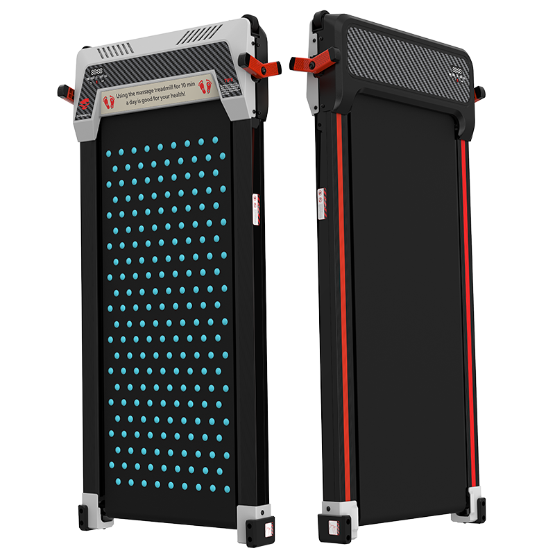 CITYSPORTS 2-in-1 Walking Pad & Massage Incline – Foldable Home & Office Treadmill