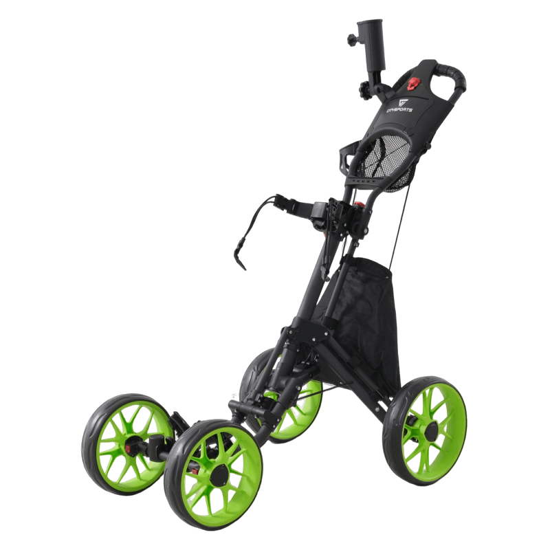 CITYSPORTS BC2 4-Wheel Golf Trolley – Ultra-Stable Aluminum Cart with Quick Fold & Premium Storage
