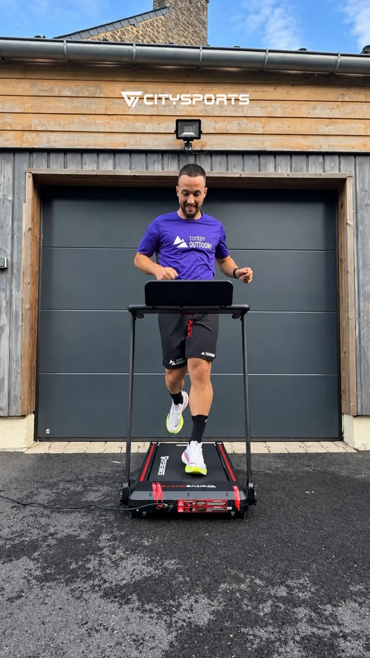 Das Laufband in Bewegung – Originalcover des Instagram-Beitrags